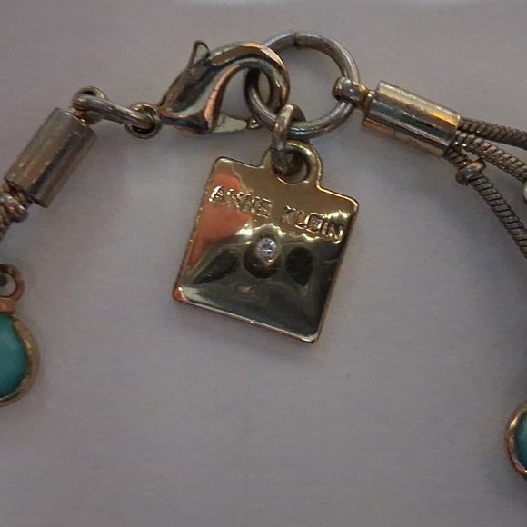 Anne Klein Elegant Gold and Turquoise Bracelet - Picture 3 of 3